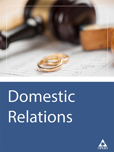 The OPERS Member Guide to Domestic Relations Issues cover